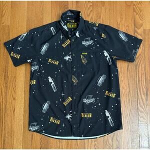 Dixxon "California"‎ Men's Button Up Shirt- Low Rider- Black- Size Large- EUC